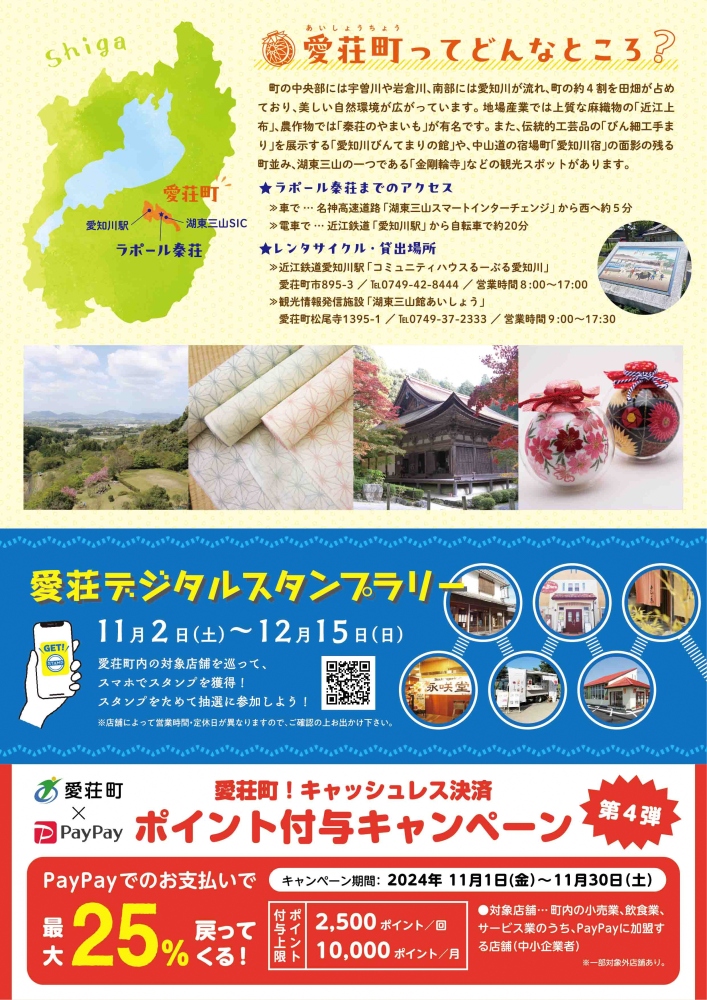 愛荘町チラシ裏